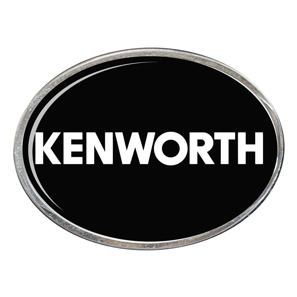 Kenworth Black Oval Belt Buckle