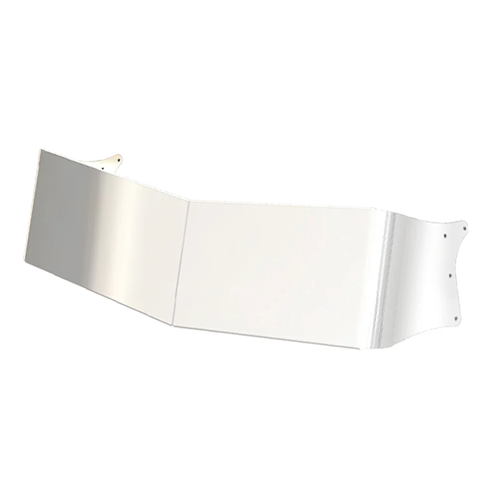 Kenworth Curved Windshield 10" 304 SS Rival Straight Drop Visor