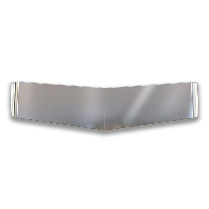 Kenworth Curved Windshield 12" 304 SS Challenger V Drop Visor