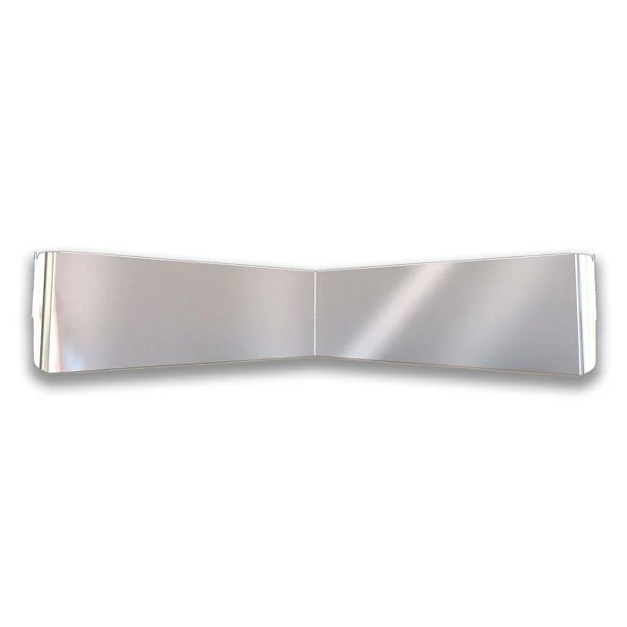 Kenworth Curved Windshield 13" - 9" 304 SS Contender Bow-Tie Visor