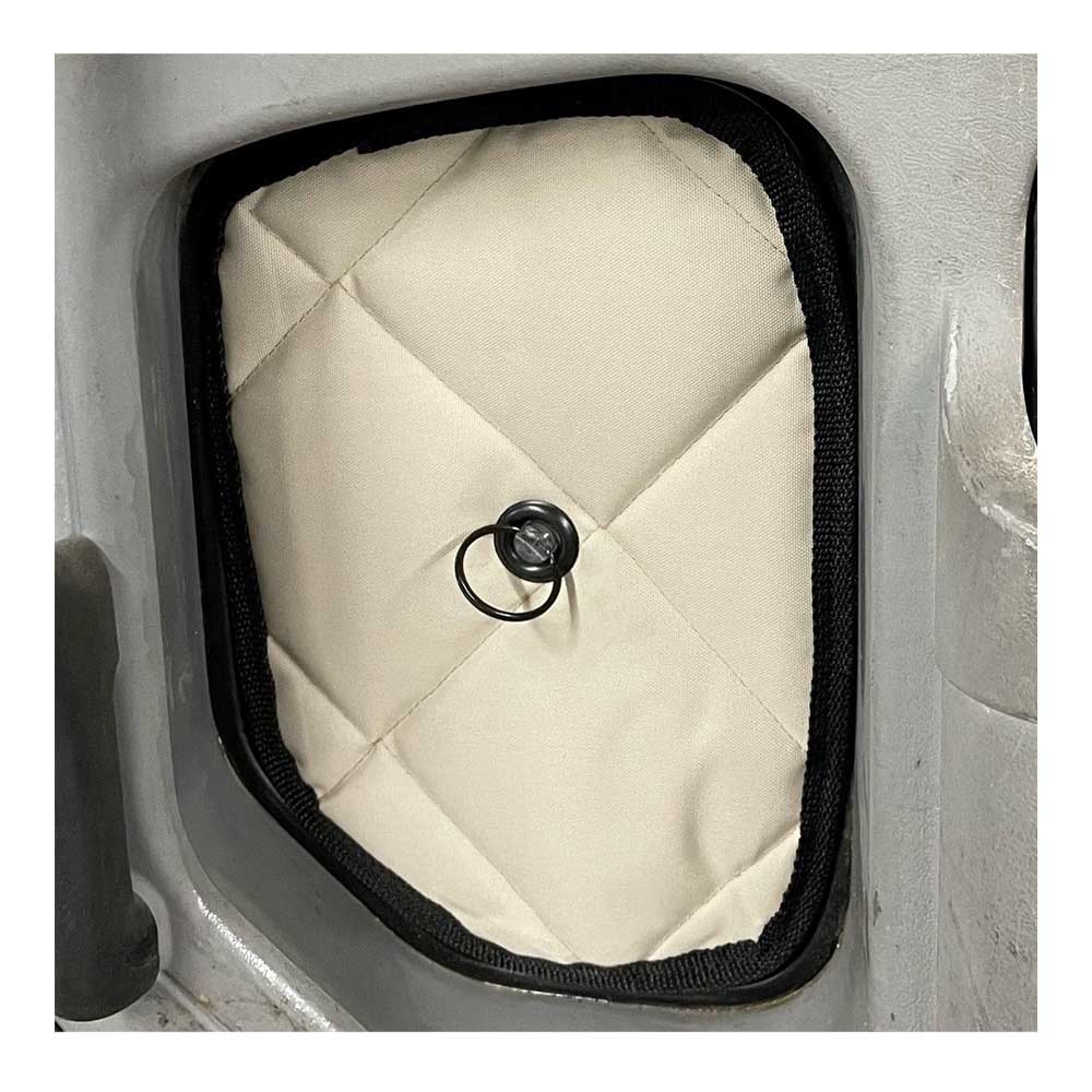 Kenworth K100C, K100E ZenEclipse Blackout Window Covers with Peeper - Tan - Image 6