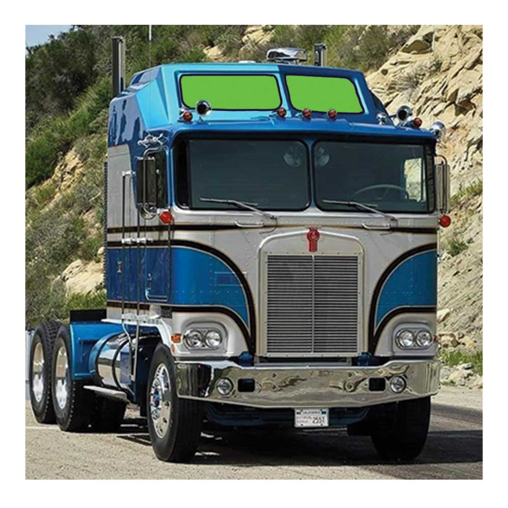 Kenworth K100C, K100E ZenEclipse Sunroof Window Cover Set - Tan - Image 2