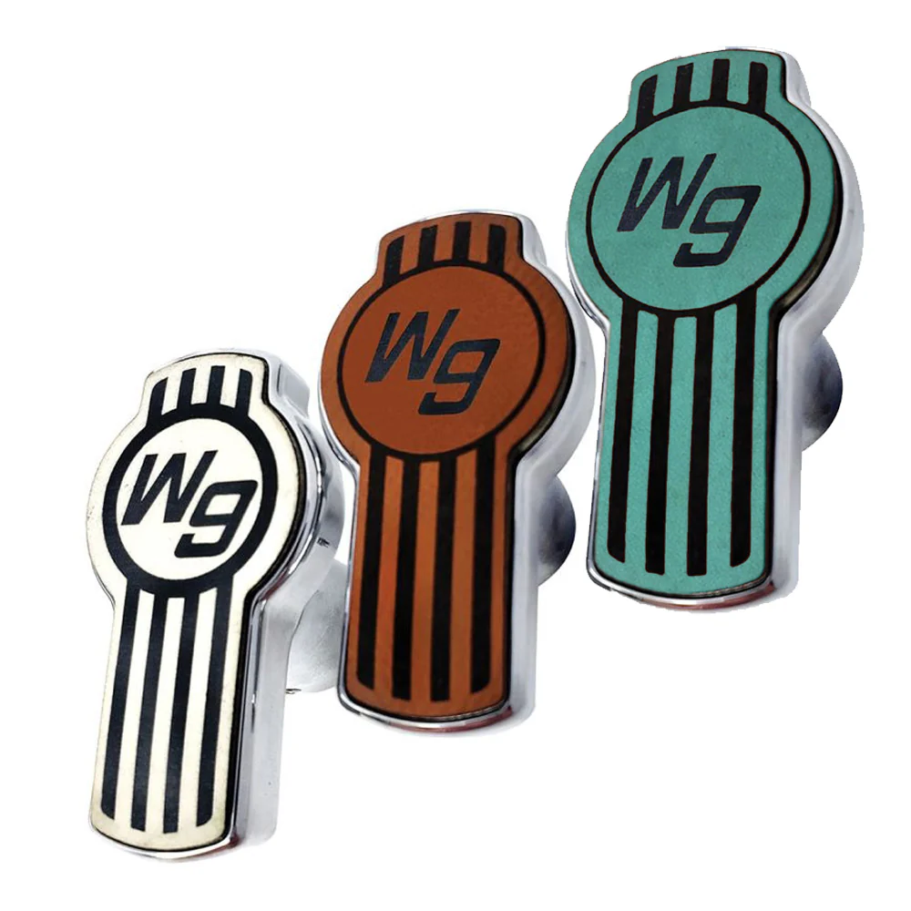 Kenworth Leather Keyhole Air Valve Knobs