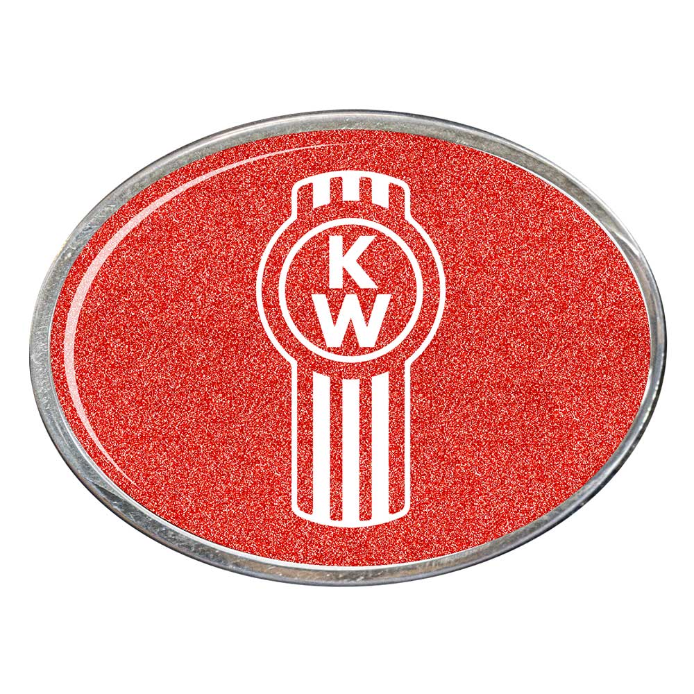 Kenworth Logo Oval Billet Aluminum with Resin Belt Buckle - Image 12