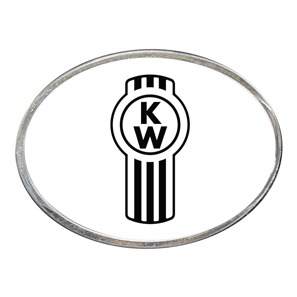 Kenworth Logo Oval Billet Aluminum with Resin Belt Buckle - Image 6
