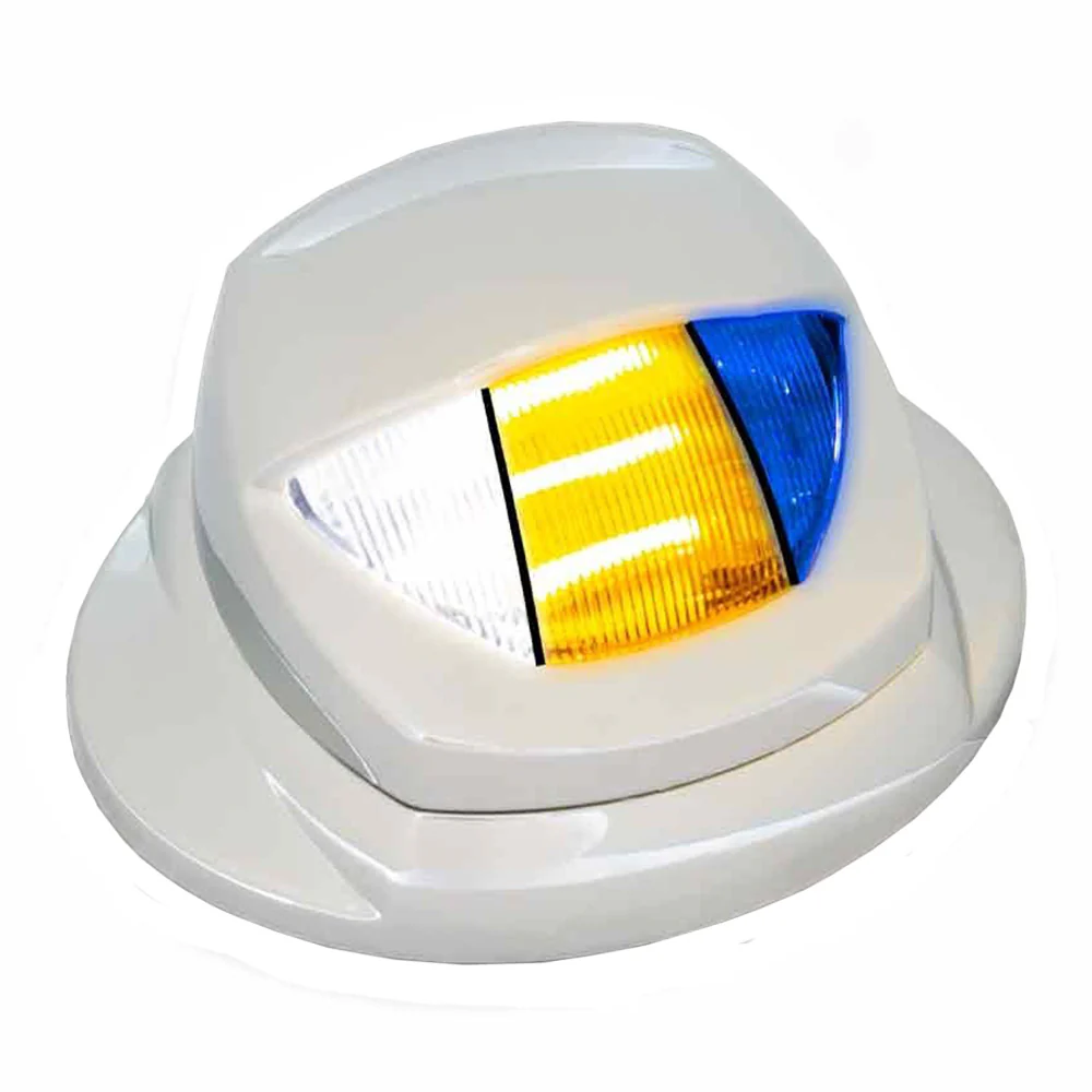 Kenworth Mini White Courtesy Step LED Light with Dual Amber, Blue Auxiliary LEDs - Image 2