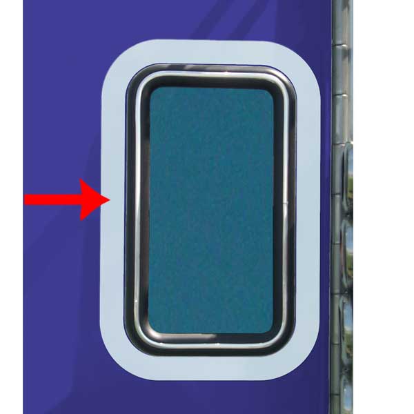 Kenworth Non-DayLite Door View Window Trim