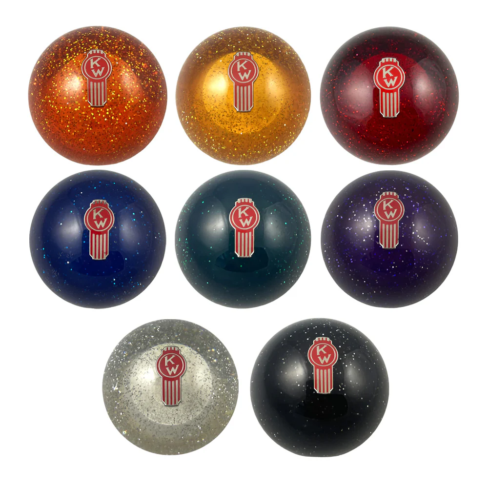 Kenworth Old Style Logo Glitter Air Brake Knob