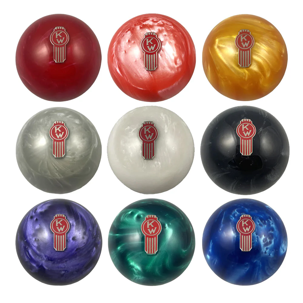 Kenworth Old Style Logo Pearl Airbrake Knob