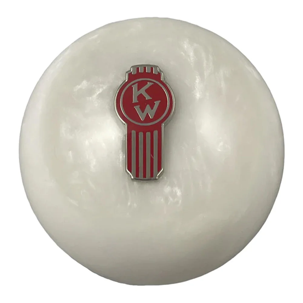 Kenworth Old Style Logo Pearl Airbrake Knob - Image 3