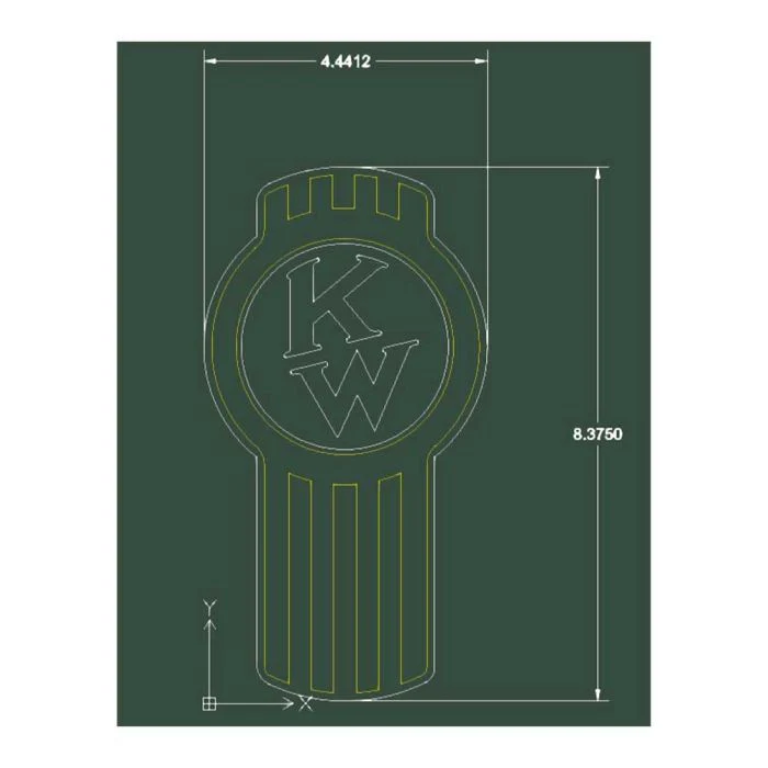 Kenworth Original Style Emblem USA Flag - Image 3