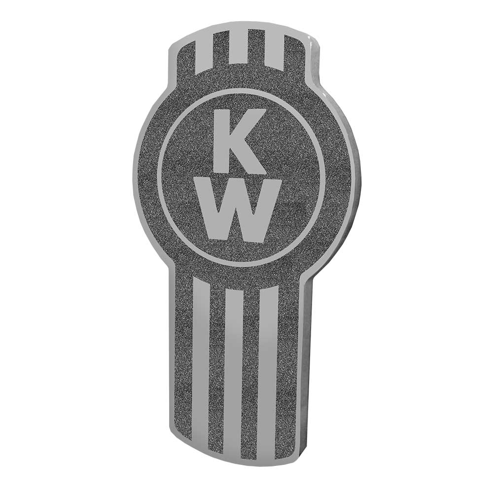 Kenworth Original Style Printed Metallic Black Emblem