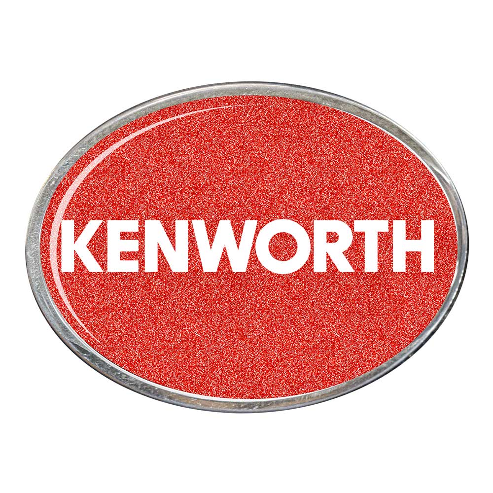 Kenworth Oval Billet Aluminum with Resin Belt Buckle - Image 11