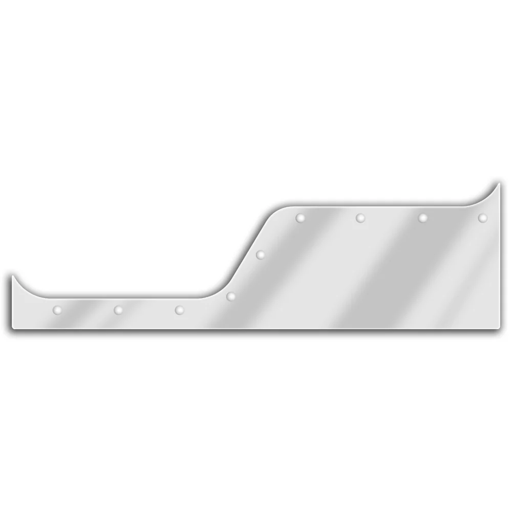 Kenworth SS Daylight Door Straight Exterior Trim w/ Dimple