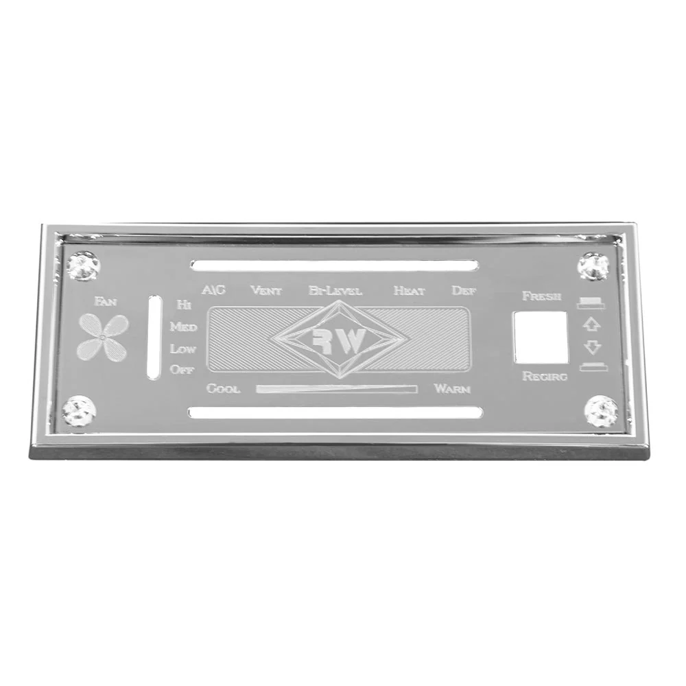 Kenworth Stainless Steel AC/Heater Control Plate