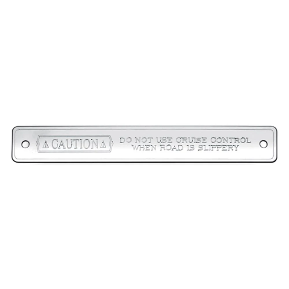Kenworth Stainless Steel Cruise Control Plate