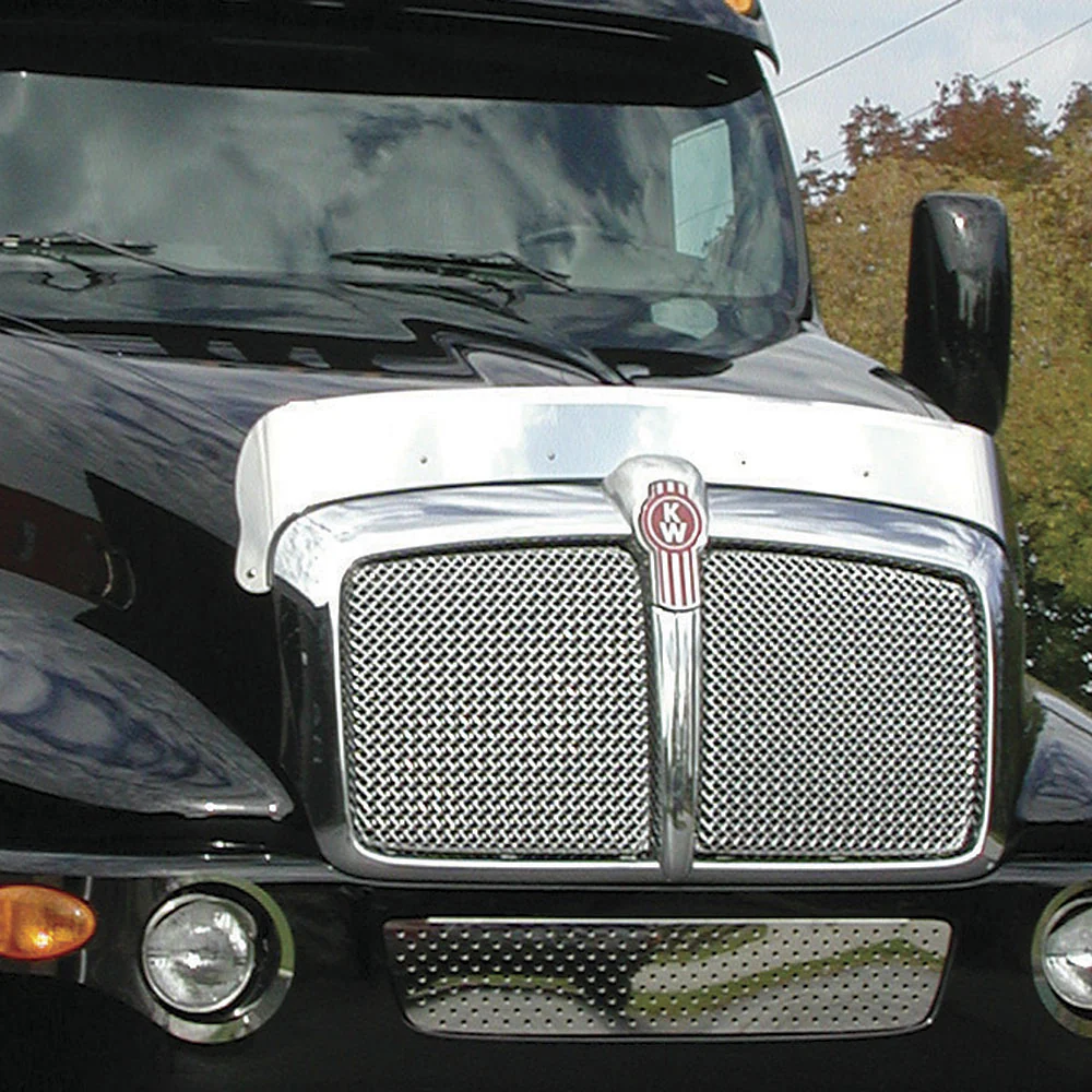Kenworth T2000 Stainless Hood Shield Bug Deflector