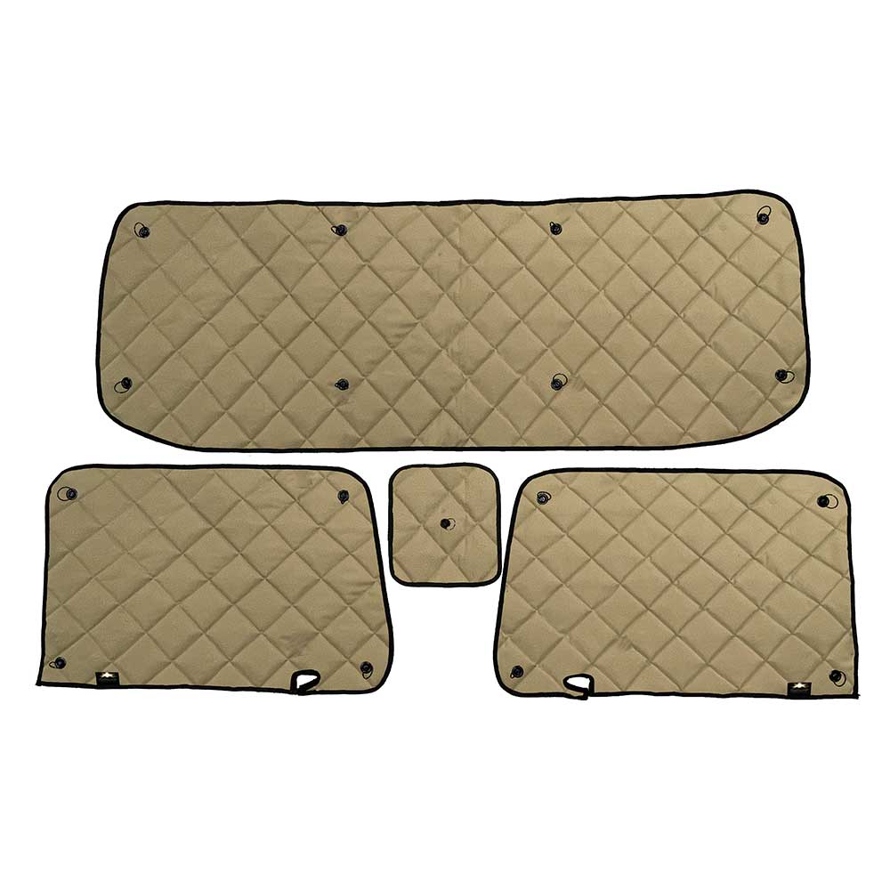 Kenworth T400, T450, T600, T800, W900 ZenEclipse Blackout Window Covers with Peeper - Tan