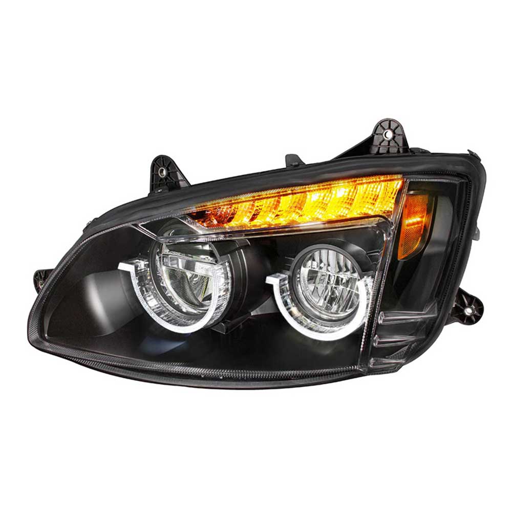 Kenworth T660 2008-2017 LED Headlight with LED Turn Signal and Position Light Bar - Image 12