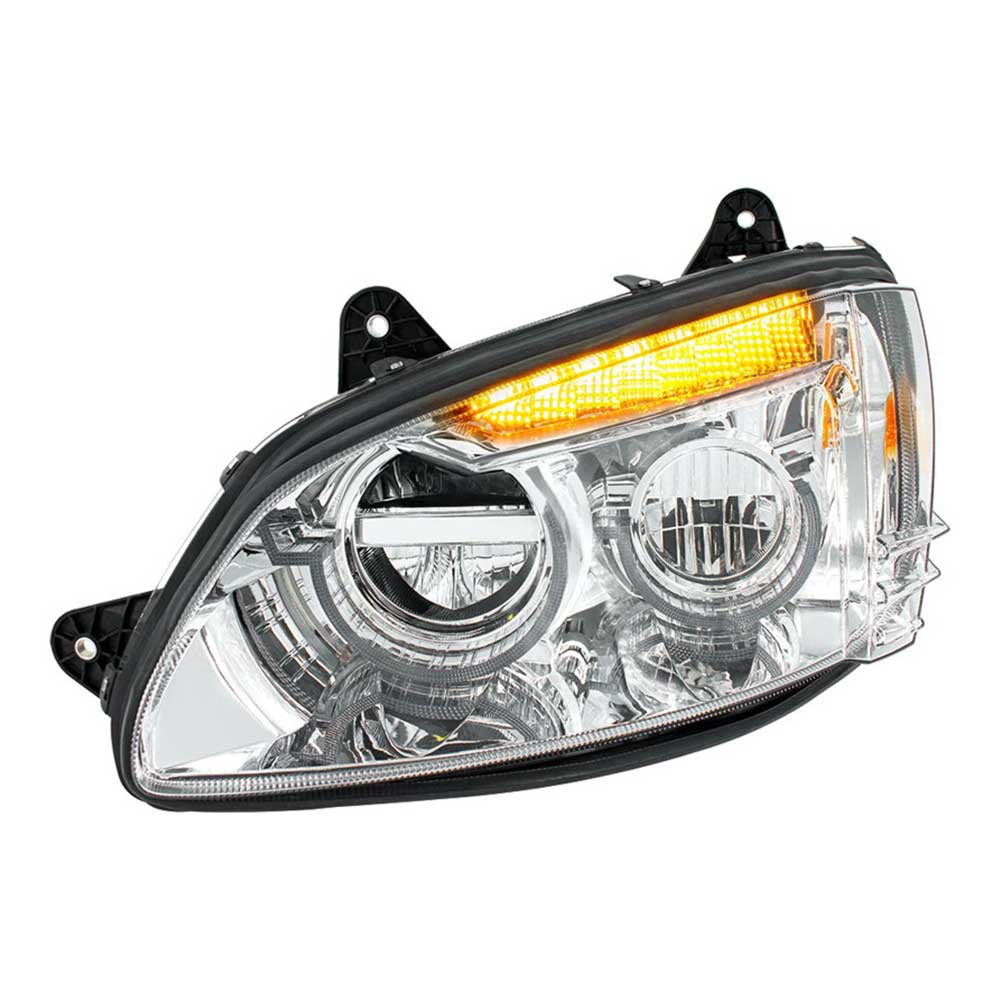 Kenworth T660 2008-2017 LED Headlight with LED Turn Signal and Position Light Bar - Image 6