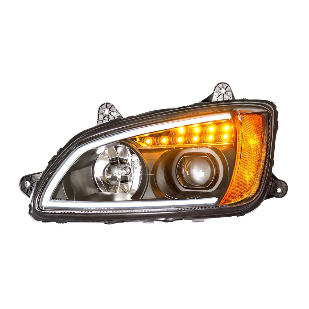 Kenworth T660 Blackout Headlight with LED Position Light and Turn Signal - Image 3