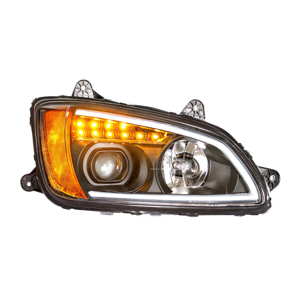 Kenworth T660 Blackout Headlight with LED Position Light and Turn Signal - Image 4
