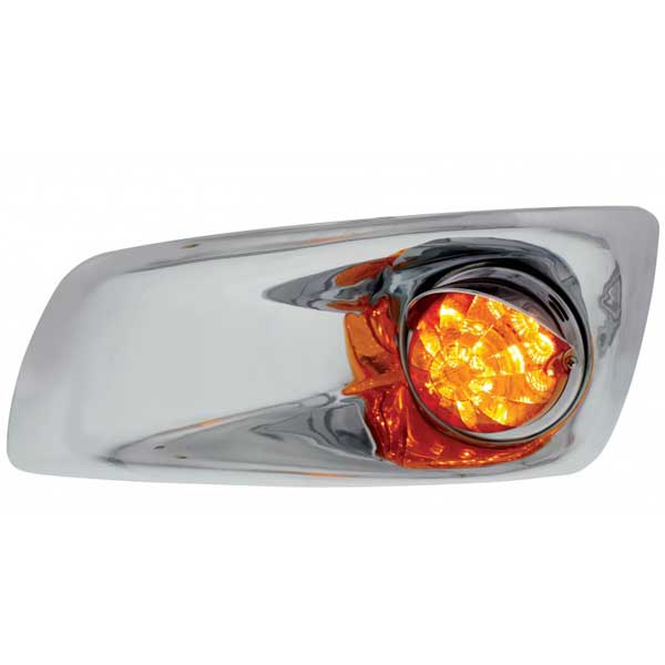 Kenworth T660 Front Bumper Light with Bezel and Visor