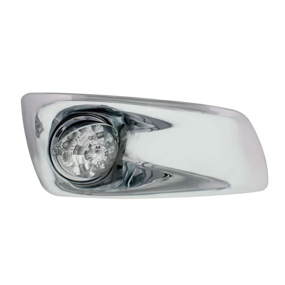 Kenworth T660 Front Bumper Light with Bezel and Visor - Image 5