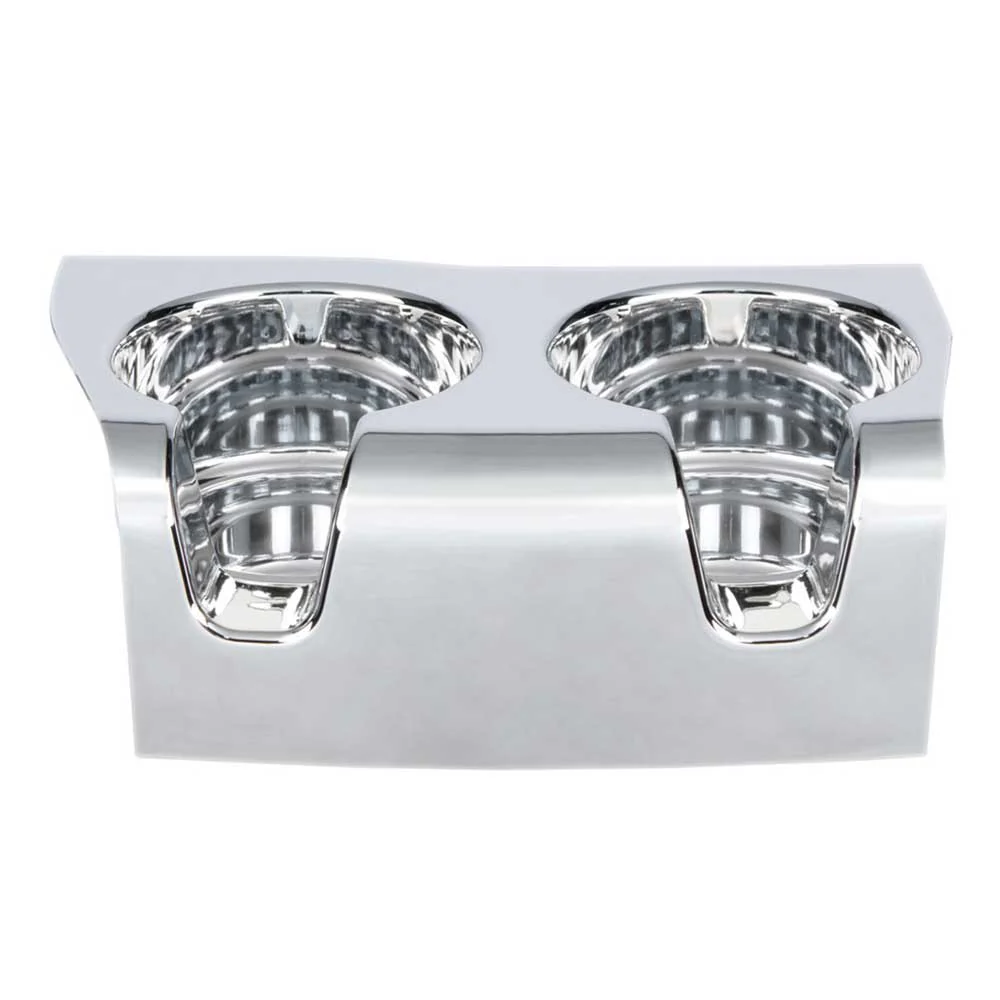 Kenworth T660, T800, W900 Chrome Dual Cup Holder - Image 2