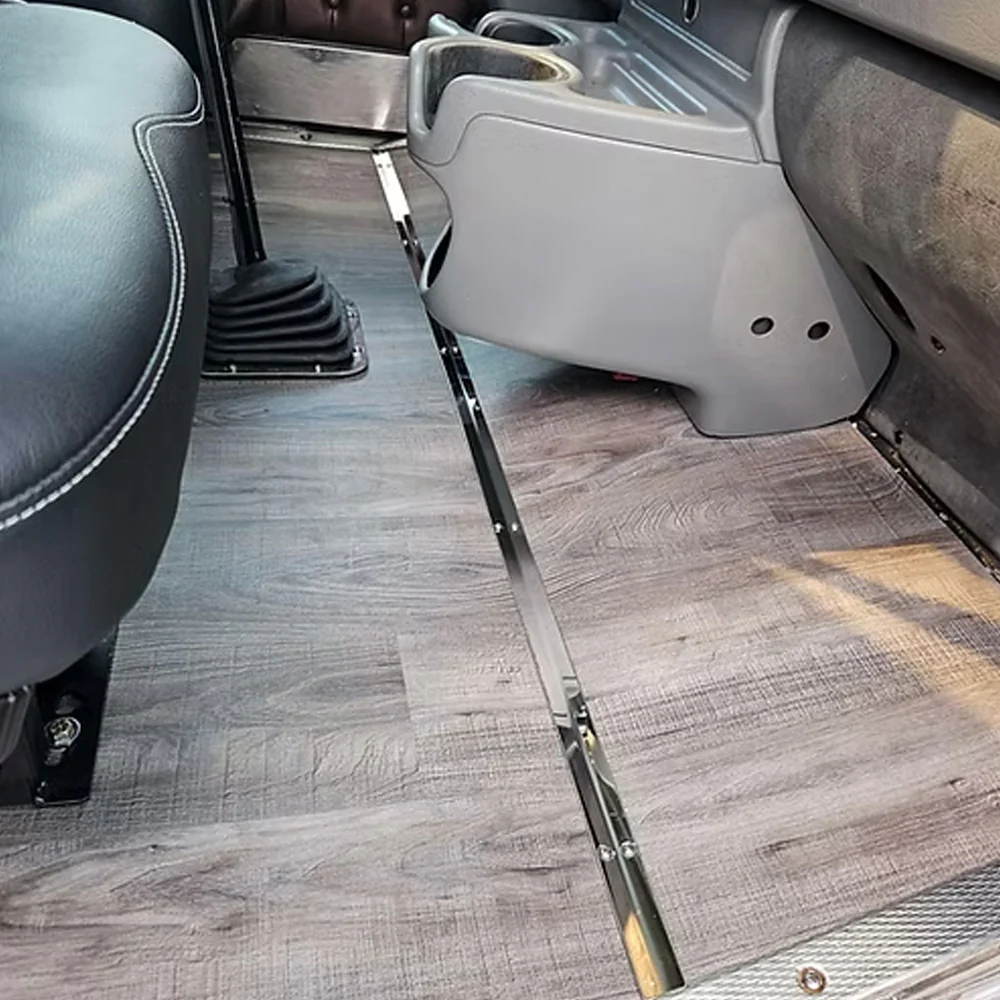 Kenworth T660, W900 Aero Cab 2006-2025 Vinyl Plank Wood Flooring with Shifter Cutout - Image 7