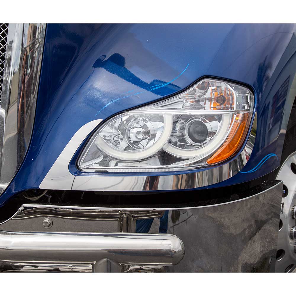 Kenworth T680 2013-2021 Stainless Steel Fender Guards