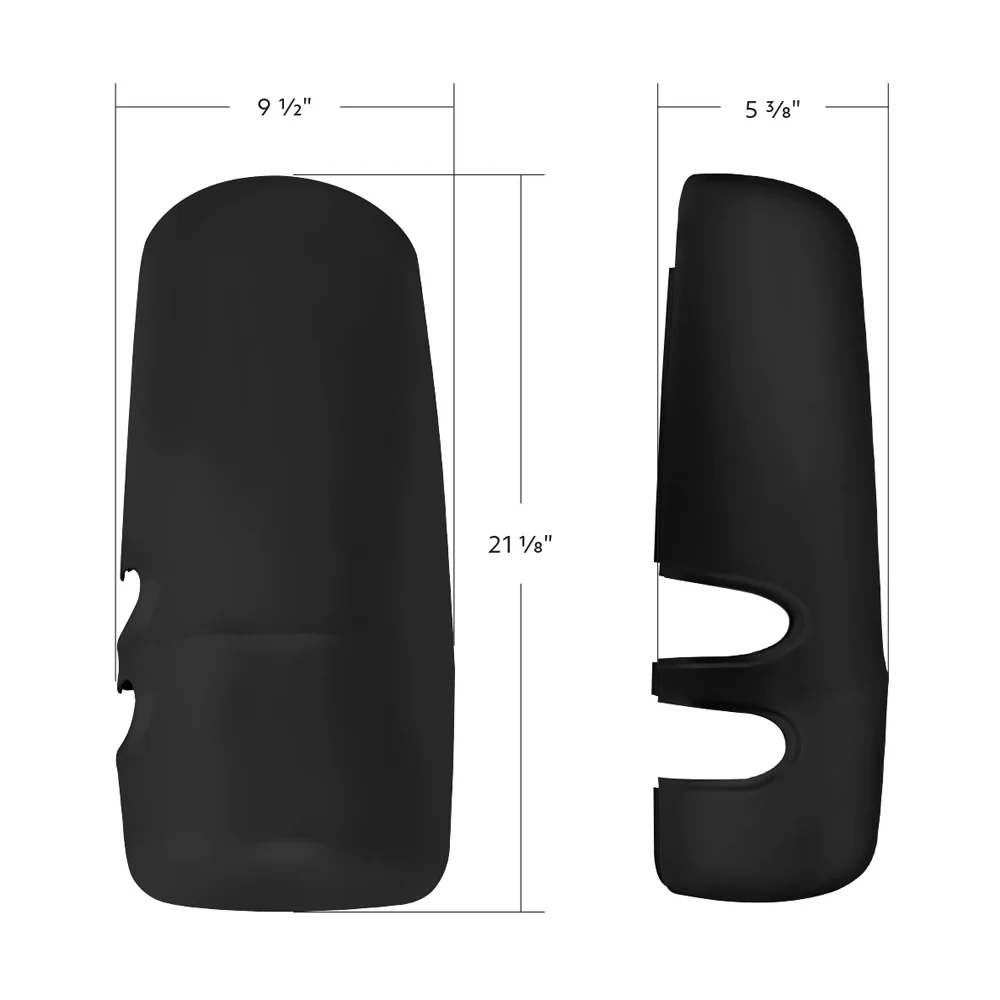 Kenworth T680 2013-2025 Matte Black Mirror Cover - Image 3
