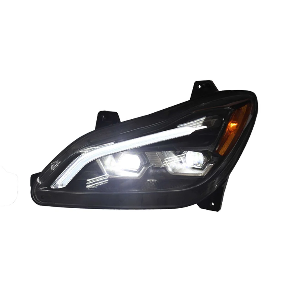 Kenworth T680 2022+ Blackout Headlight With Sequential Turn Signal - Image 3