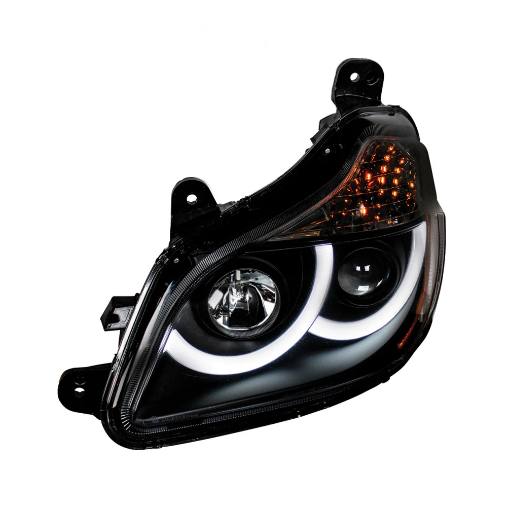 Kenworth T680 Blackout Headlight with LED Position Light - Image 2