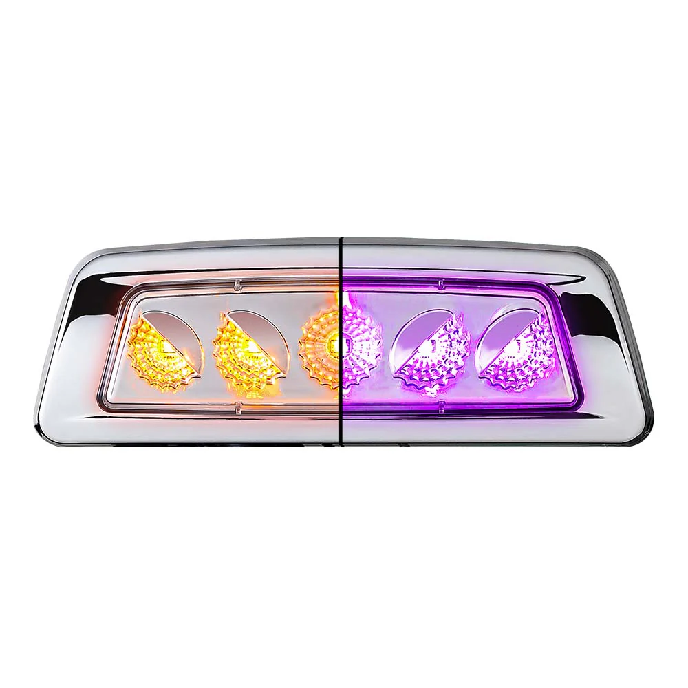 Kenworth T680, T700, T880 & W990 and Peterbilt 567 Dual Revolution Amber Turn & Marker Fender LED Light - Image 11