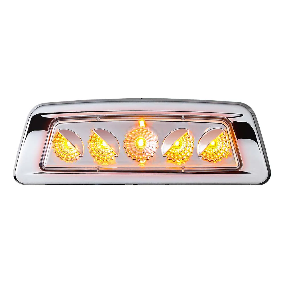 Kenworth T680, T700, T880 & W990 and Peterbilt 567 Dual Revolution Amber Turn & Marker Fender LED Light - Image 13