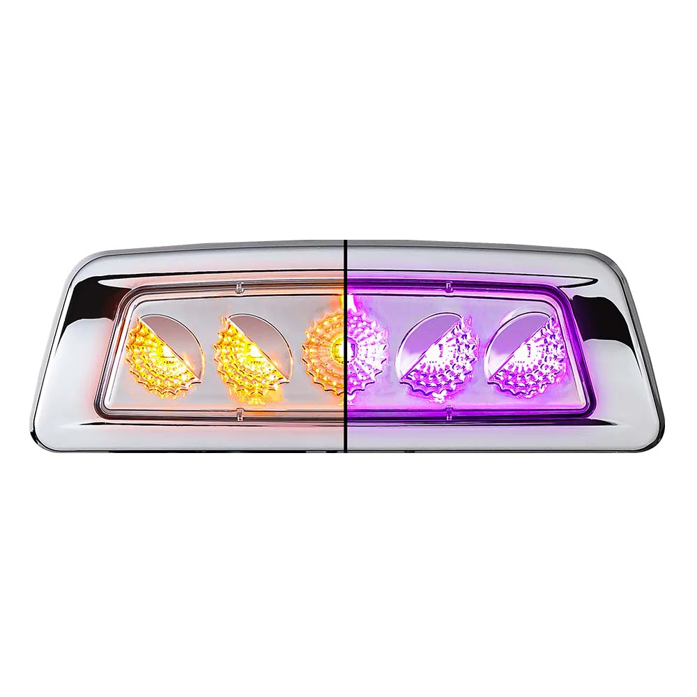 Kenworth T680, T700, T880 & W990 and Peterbilt 567 Dual Revolution Amber Turn & Marker Fender LED Light - Image 3