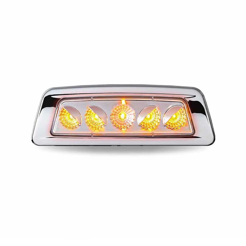 Kenworth T680, T700, T880 & W990 and Peterbilt 567 Dual Revolution Amber Turn & Marker Fender LED Light - Image 4