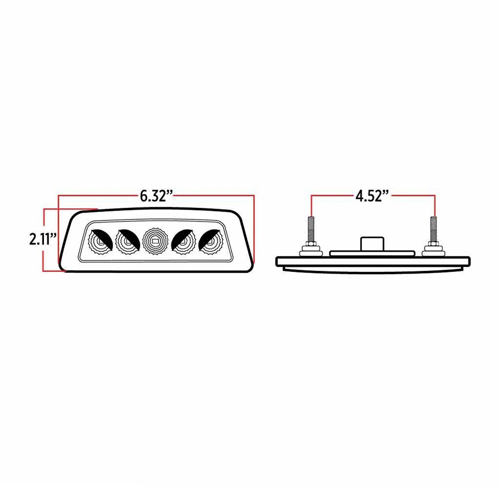 Kenworth T680, T700, T880 & W990 and Peterbilt 567 Dual Revolution Amber Turn & Marker Fender LED Light - Image 6