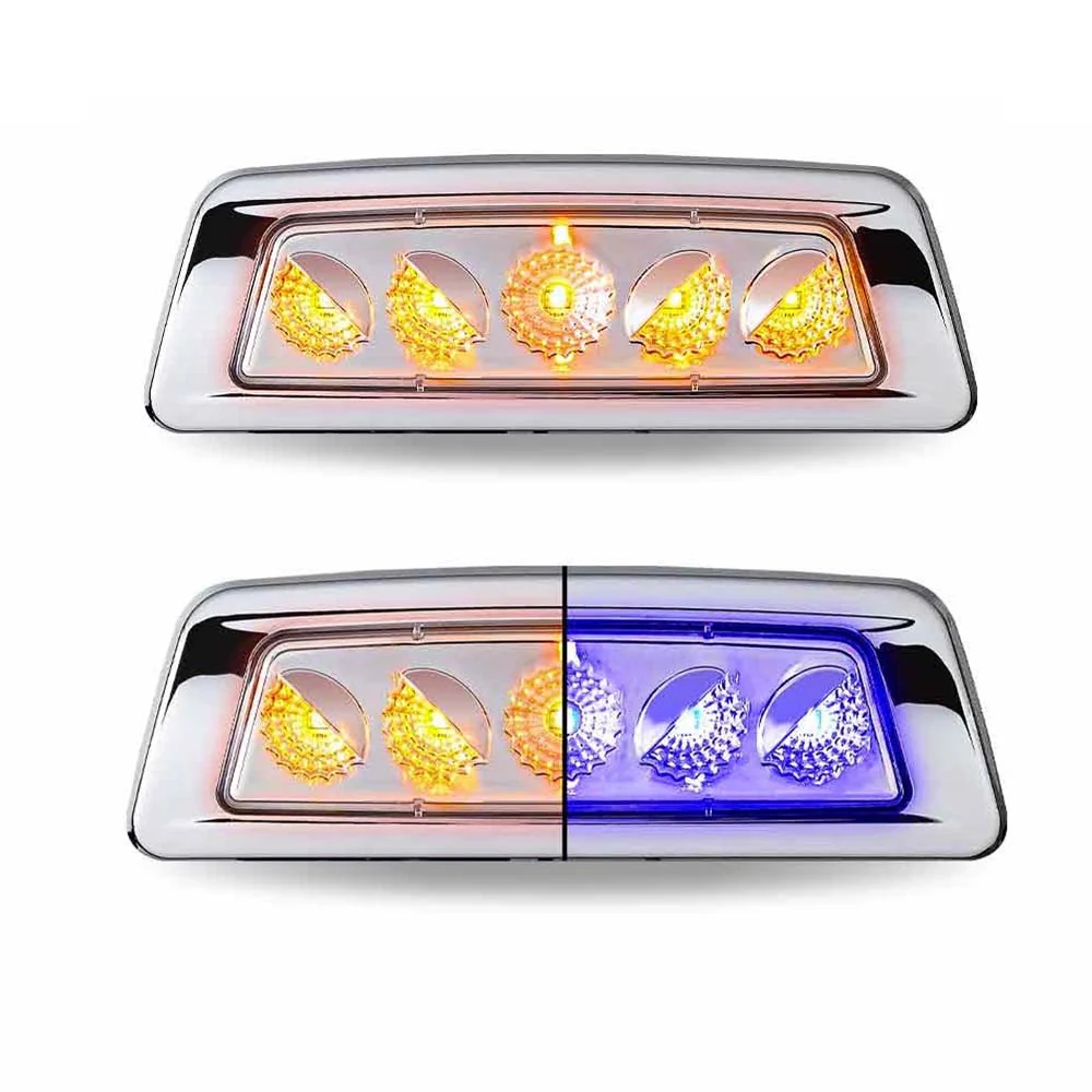 Kenworth T680, T700, T880 & W990 and Peterbilt 567 Dual Revolution Amber Turn & Marker Fender LED Light - Image 7