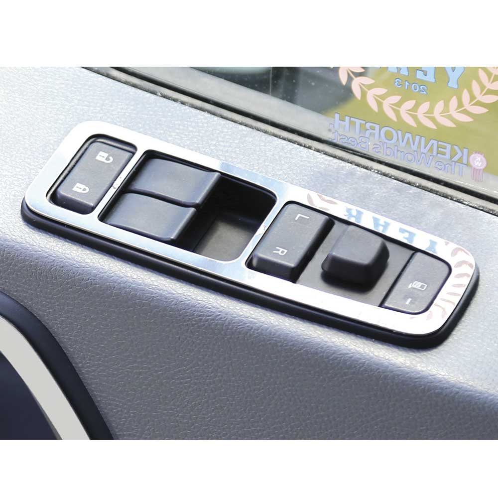 Kenworth T680, T880 Stainless Steel Power Window Trim