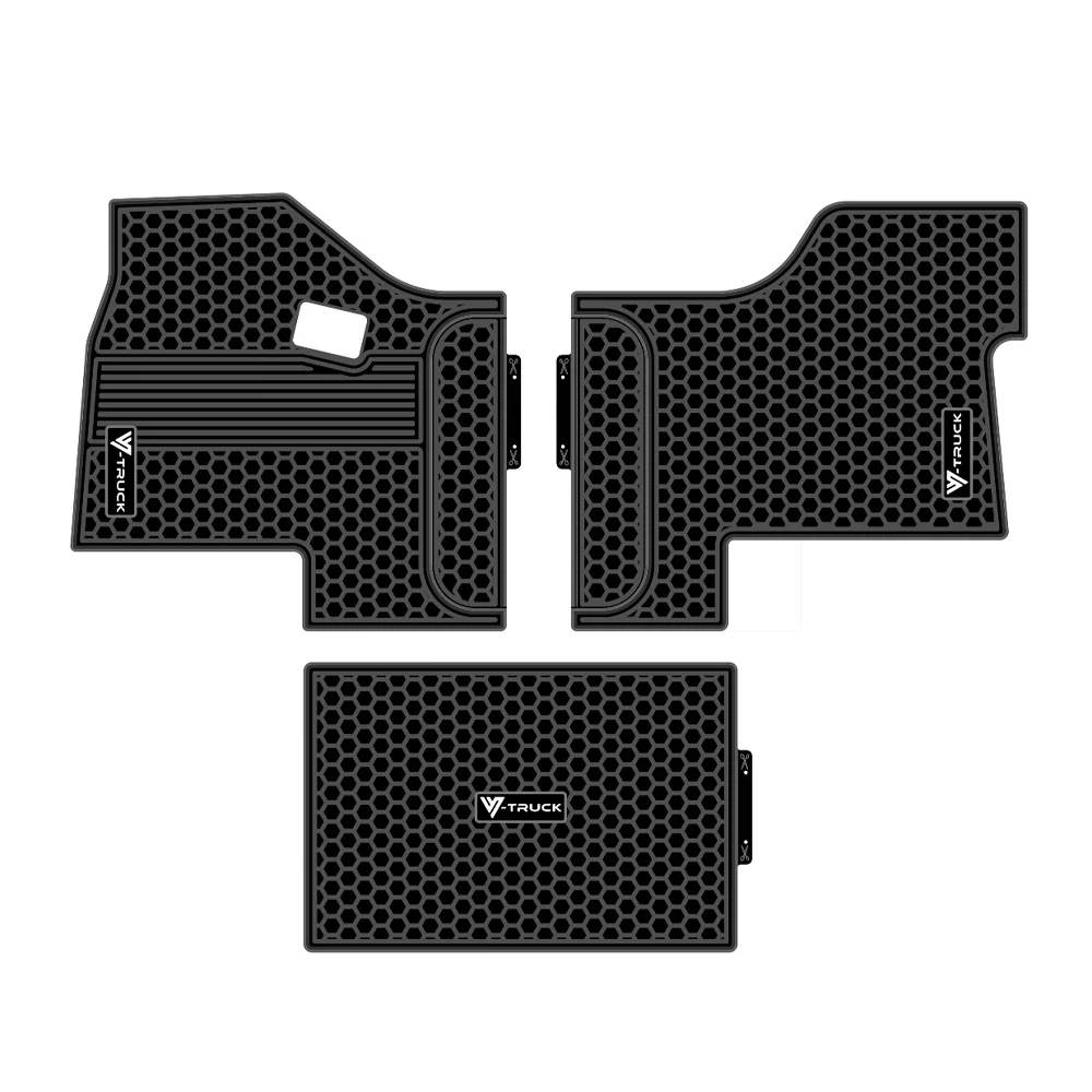 Kenworth T680, T880, W990 and Peterbilt 567, 579 Latex Floor Mats
