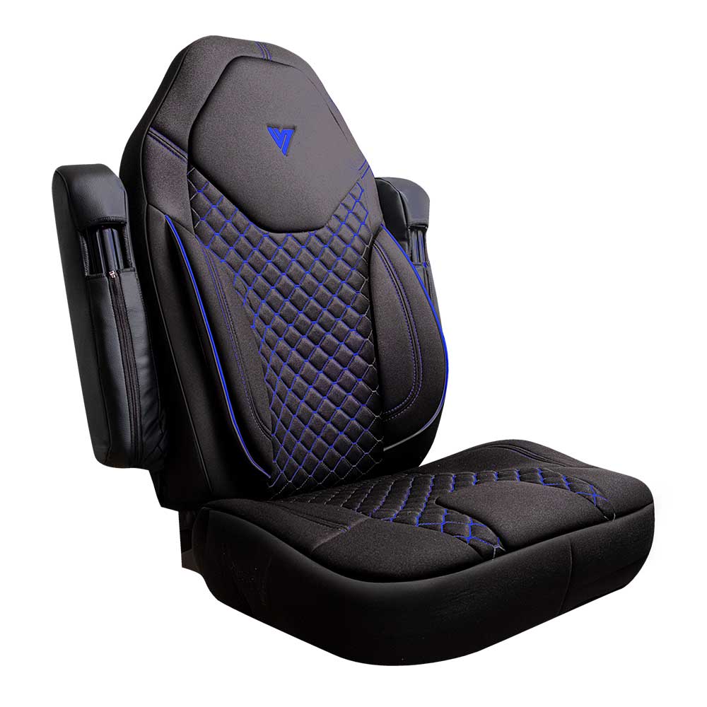 Kenworth T680, T880, W990 Black Cloth Seat Cover - Image 14