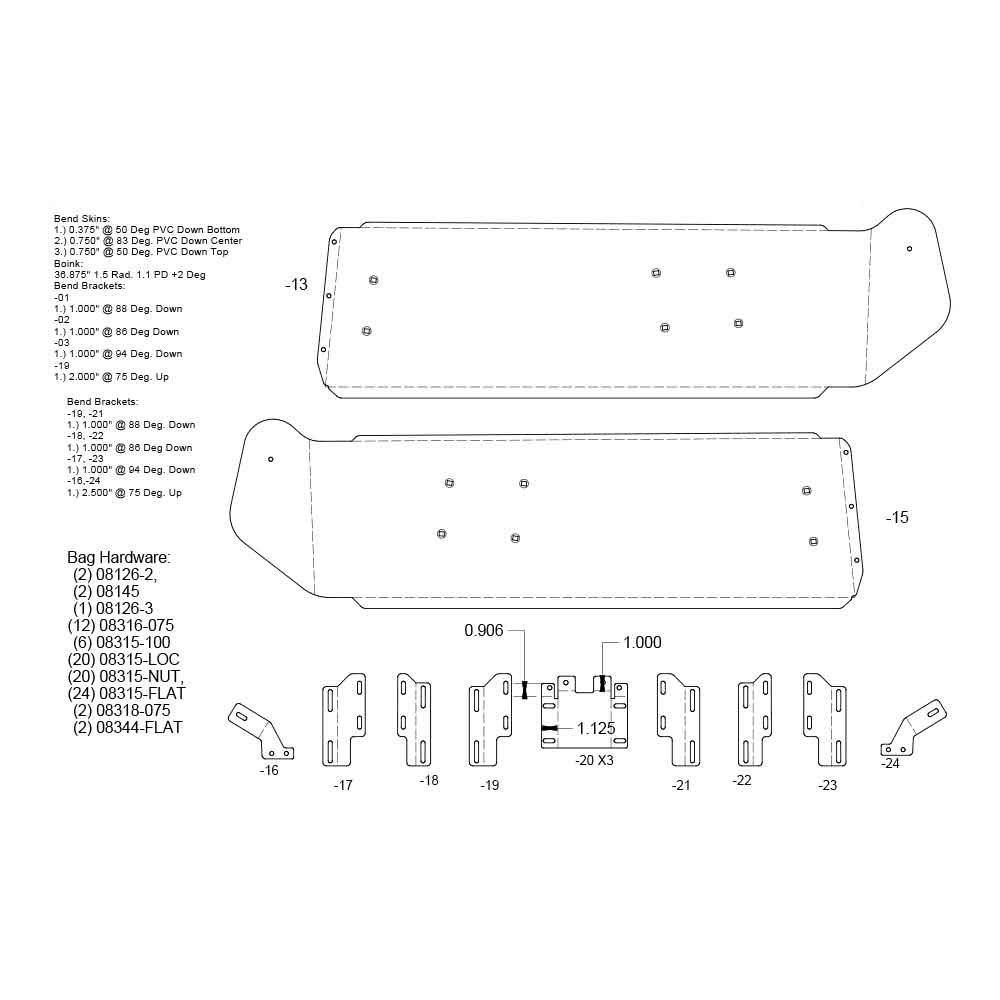Kenworth T680, T880, W990 Day Cab 11" Drop Visor - Standard Mount - Image 3