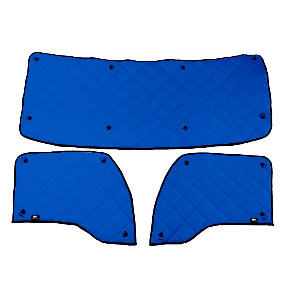 Kenworth T680, T880, W990 ZenEclipse Blackout Window Covers - Cobalt Blue