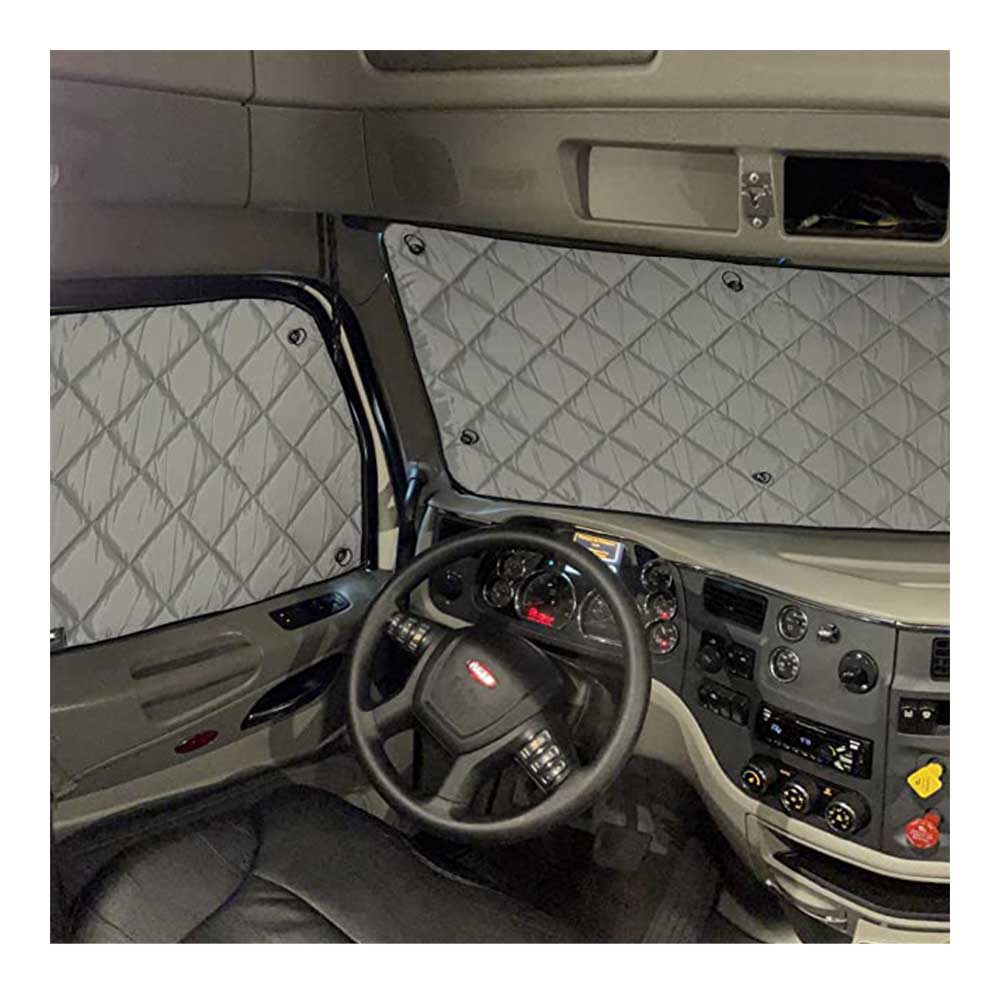 Kenworth T680, T880, W990 ZenEclipse Blackout Window Covers - Grey - Image 8