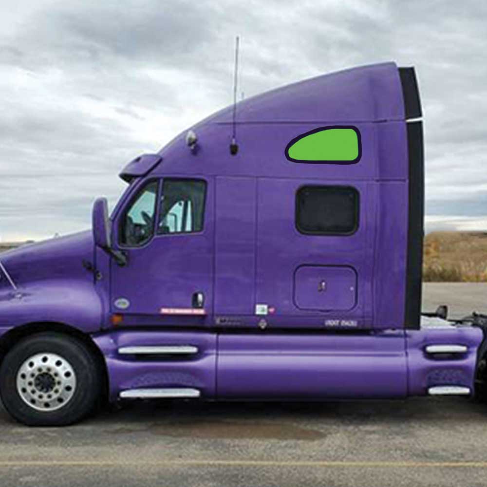 Kenworth T700, T2000 ZenEclipse Upper Bunk Window Cover Set - Black - Image 2