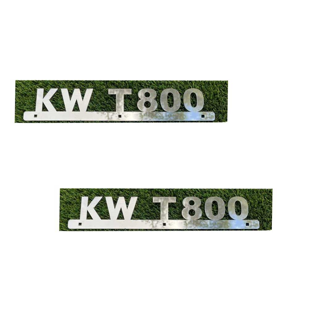 Kenworth T800 Stainless Steel Side Logo, Pair