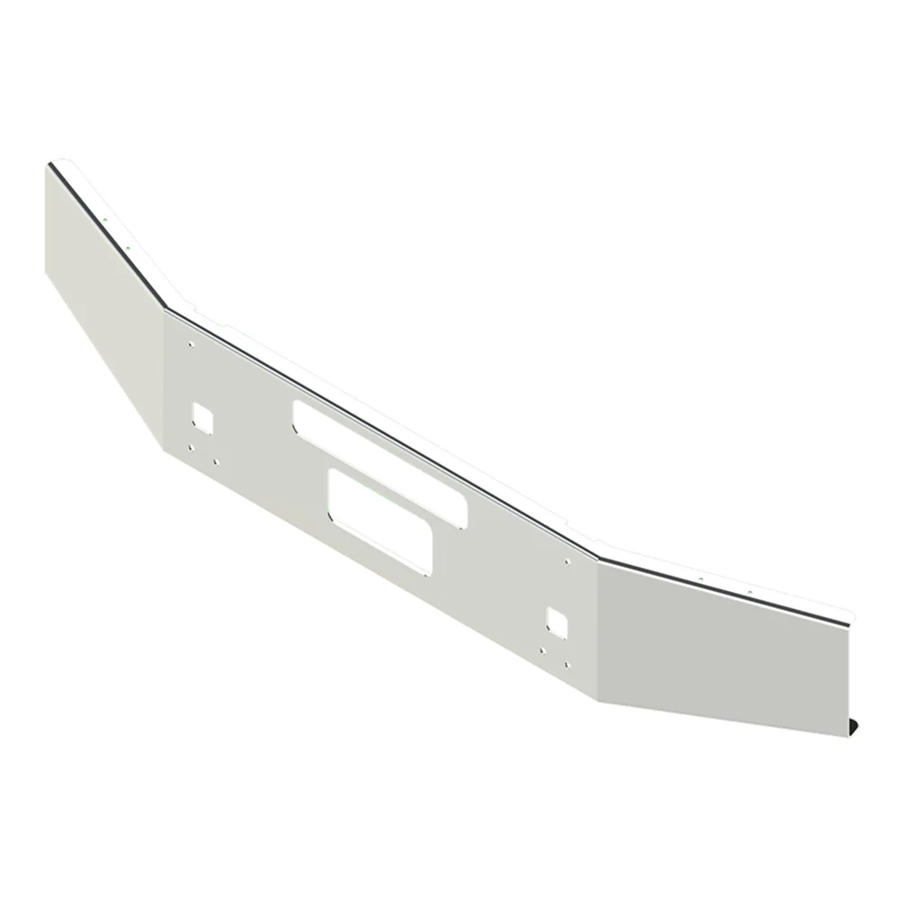 Kenworth T800B, T880 14" Open-End Tapered Chrome Bumper