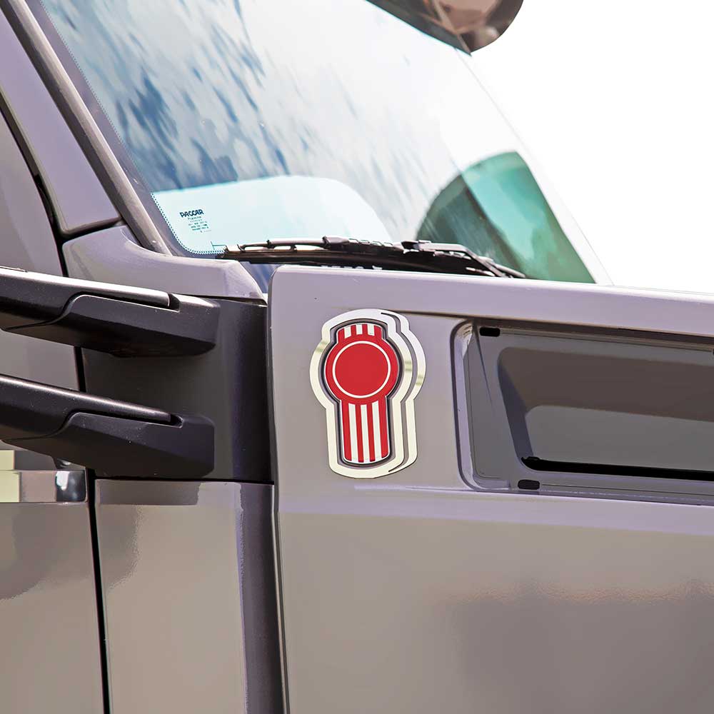 Kenworth T880 2014-2024 Stainless Hood Ghost Emblem Trim